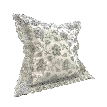Forro de Cojín Hilos Dorados y Plateados 45x45cm Kingo