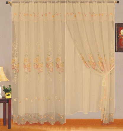 Cortina Bordada 2.80x2.20cm Kingo