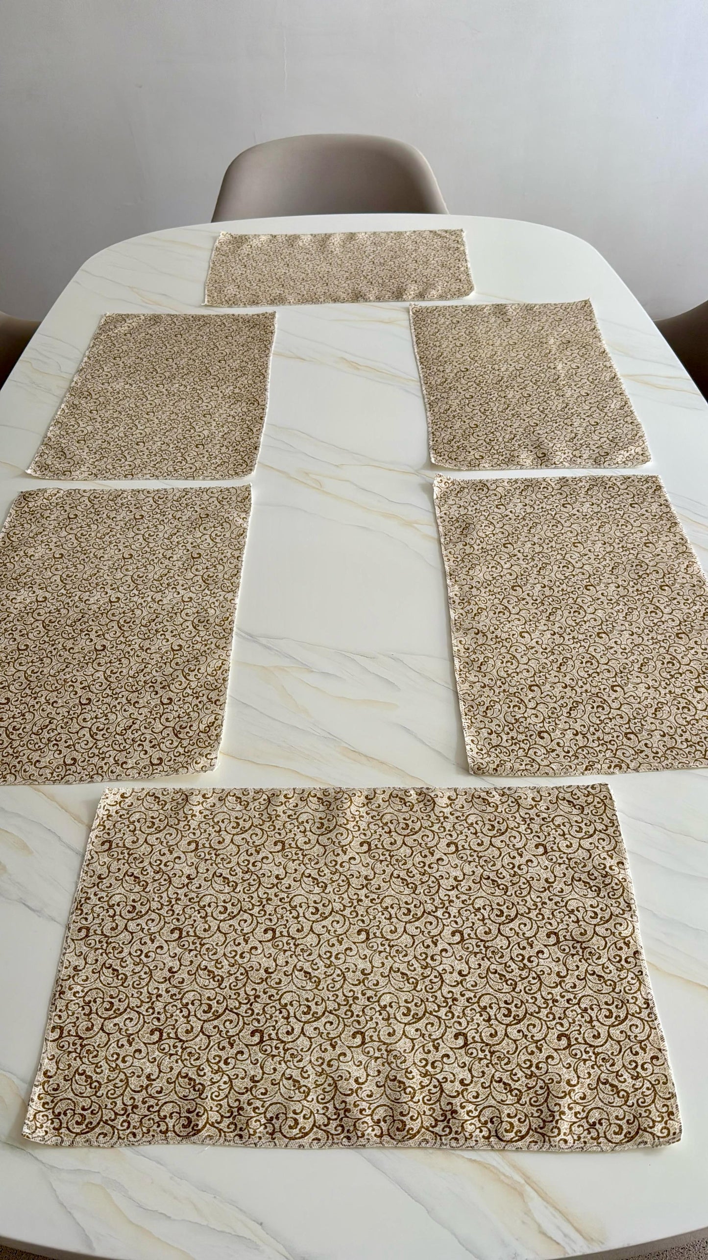 Set x6 Individuales 30x45cm Jacquard Kingo