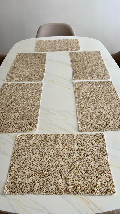 Set x6 Individuales 30x45cm Jacquard Kingo