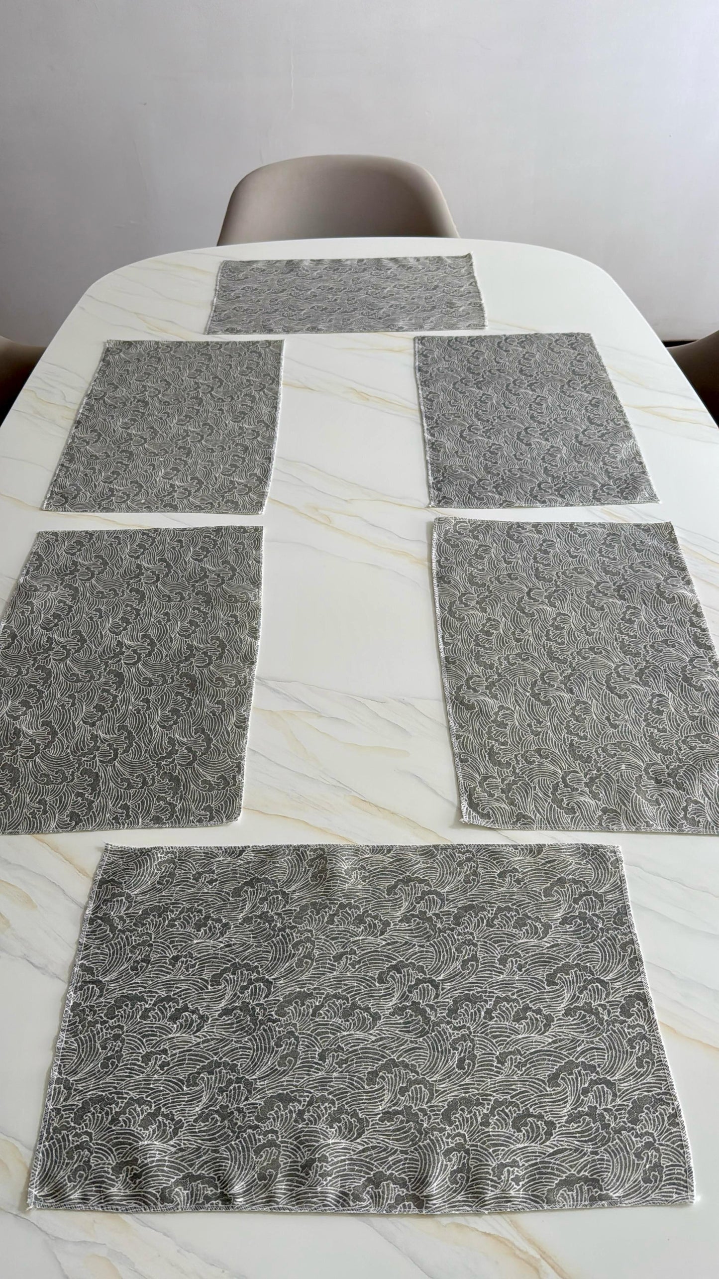 Set x6 Individuales 30x45cm Jacquard Kingo