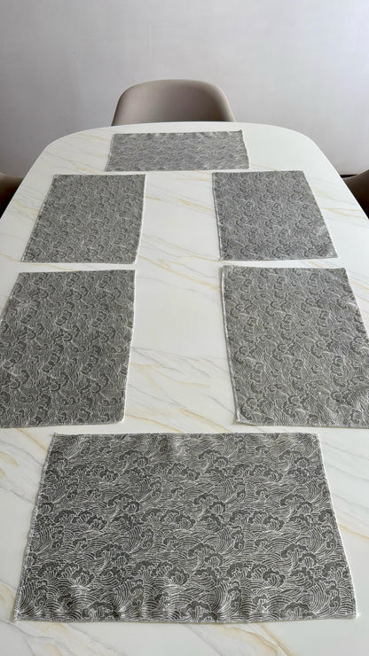 Set x6 Individuales 30x45cm Jacquard Kingo