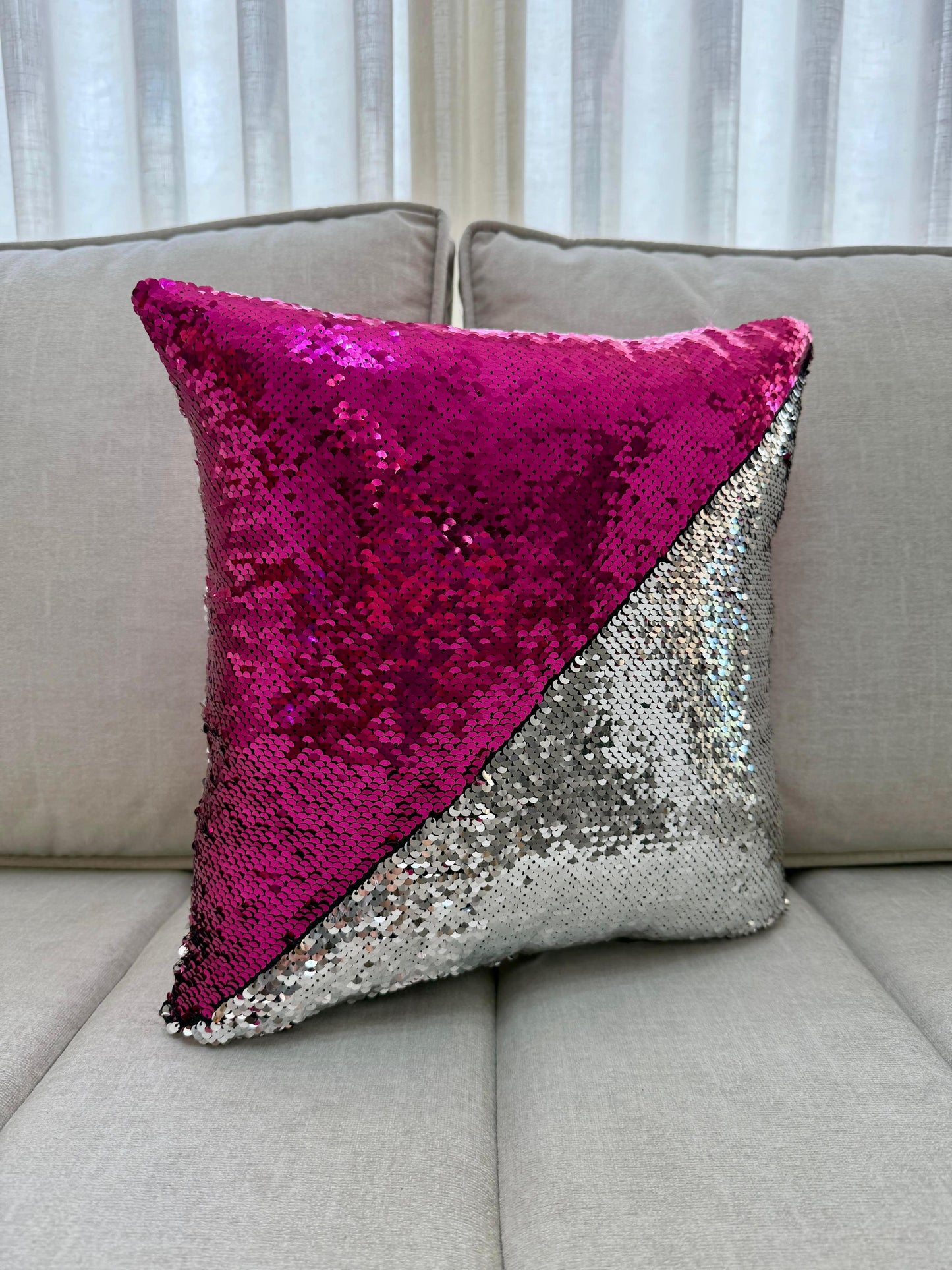 Forro de Cojín Lentejuelas Reversible 40x40cm Kingo