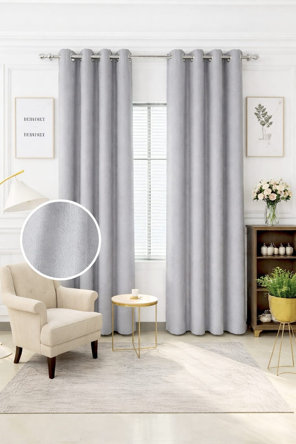 Cortina de Aro Blackout 140x220cm Kingo
