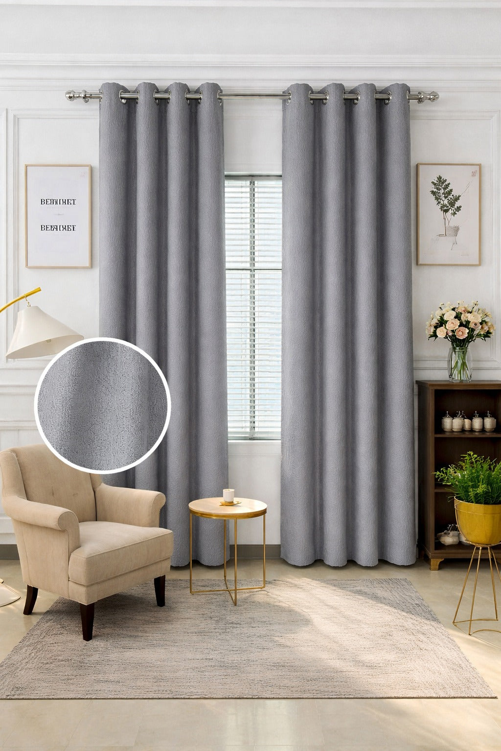 Cortina de Aro Blackout 140x220cm Kingo