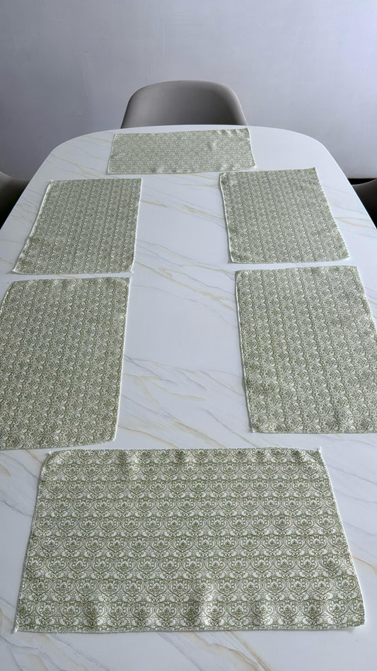 Set x6 Individuales 30x45cm Jacquard Kingo
