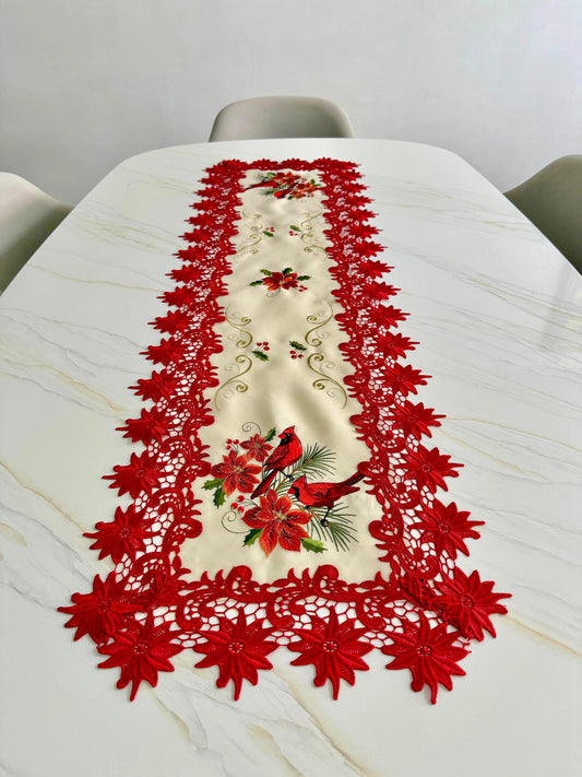 Camino De Mesa 40x135cm Bordes Guipure