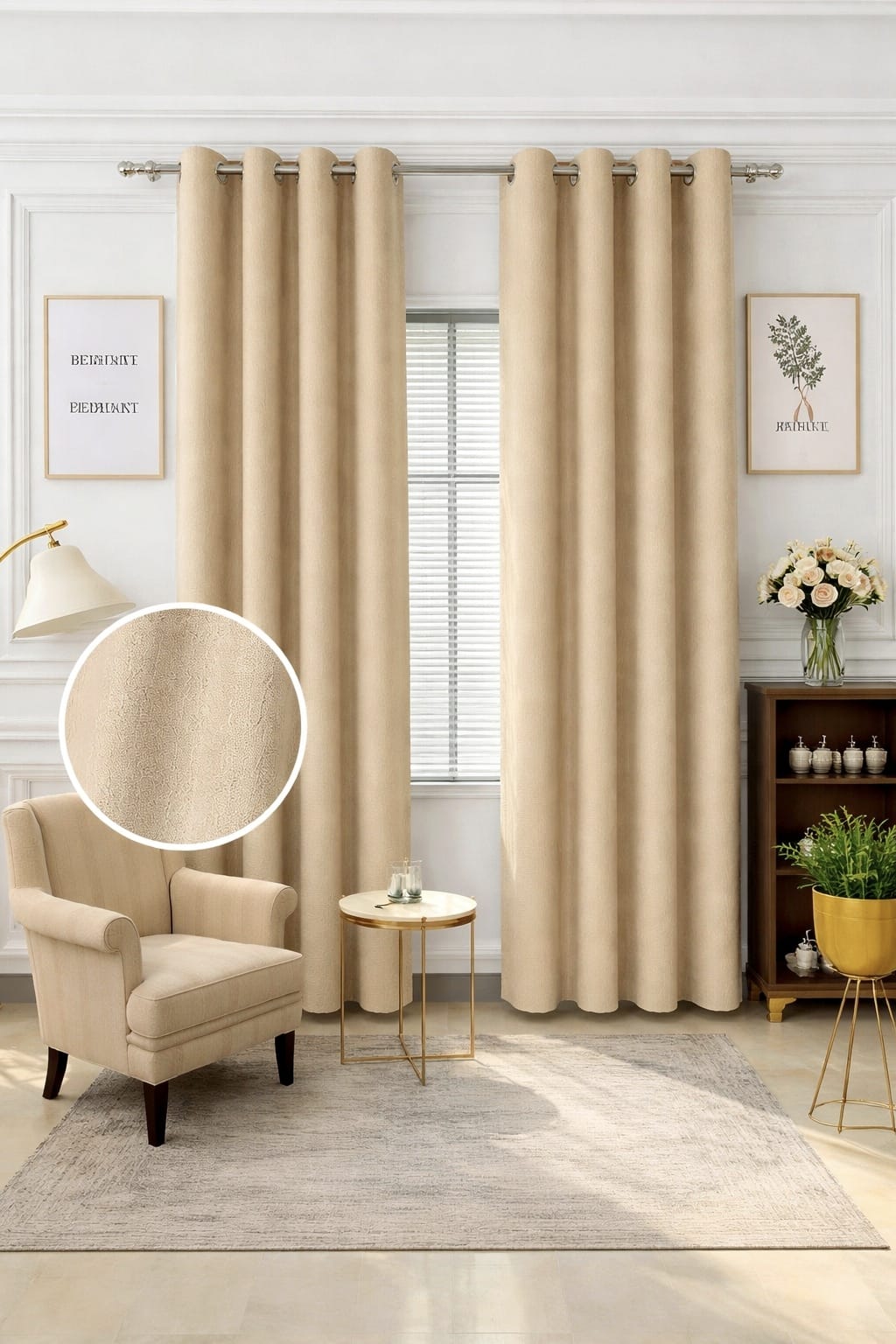 Cortina de Aro Blackout 140x220cm Kingo